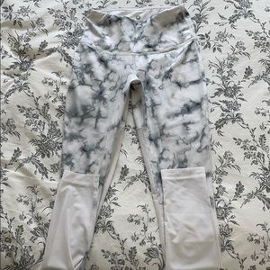 White Marble Leggings